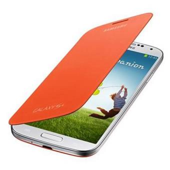 Samsung Funda Flip Cover para Galaxy S4 Naranja - para teléfono móvil - Comprar al mejor precio |