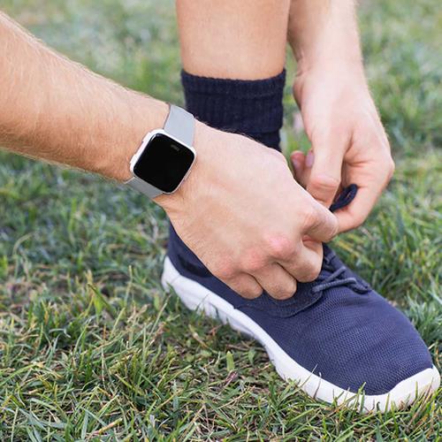 Smartwatch deportivo Fitbit Versa Gris/Plata Talla Única - Reloj conectado