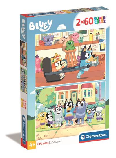 Clementoni puzzle 2x60 bluey