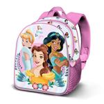 Disney Rosa - Princesas Floral Mochila 3D Elite, 30X25x10 Cm (08159) - Imagen 2
