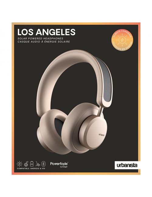 Estrictamente retrasar Manifestación Auriculares Noise Cancelling con carga solar Urbanista Los Ángeles Oro -  Auriculares Bluetooth - Los mejores precios | Fnac