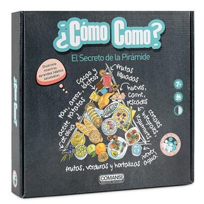 Juego de mesa ¿cómo como?, el secreto de la pirámide