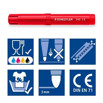 ROTULADOR STAEDTLER NORIS CLUB DOBLE PUNTA CAJA DE 12 COLORES SURTIDOS (REF  320NWP12)