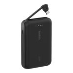 Powerbank Belkin 10000mAh con cable integrado USB-C Negro