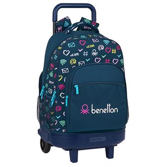 Mochila con ruedas Safta Benetton Dot com grande - 1
