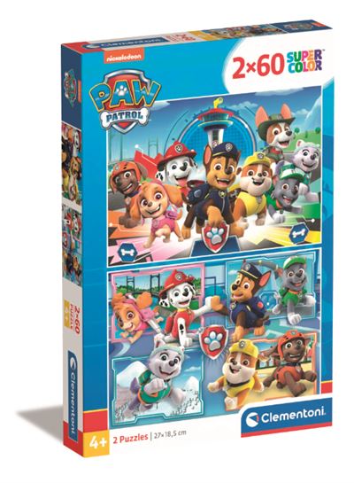 Clementoni puzzle 2x60 paw patrol