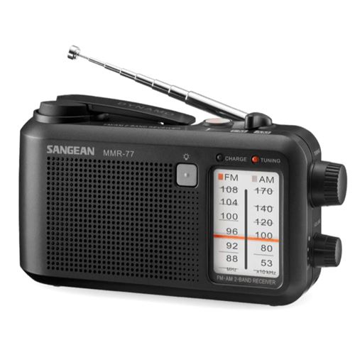 Radio Portátil Sangean Mmr-77 Negro