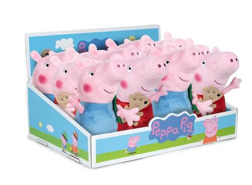 Peluche Peppa y Georges con muñeco 20 cm. 760020090, PEPPA PIG FAMOSA  SOFTIES