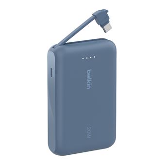 Powerbank Belkin 10000mAh con cable integrado USB-C Azul
