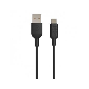 Cable Muvit USB-A a USB-C Negro 1,2 m
