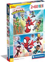Clementoni puzzle 2x60 marvel spidey and his amazing friends