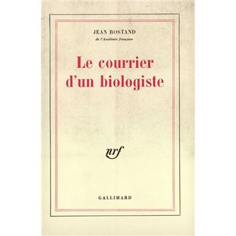 Le courrier d'un biologiste - 1
