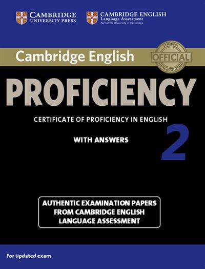 Cambridge University Press Cambridge English Proficiency 2 Student's Book With Answers