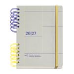 Agenda Escolar Miquelrius Plus Wire-o Día Página Gris Back To Basics 2026-27