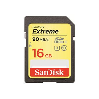 Tarjeta SDHC Sandisk Extreme 16GB