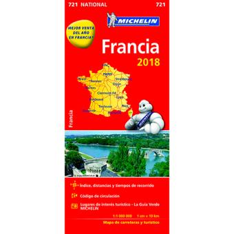 Mapa National Michelin: Francia 2018 - 1
