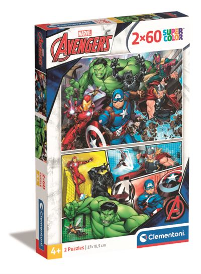 Clementoni puzzle 2x60 avengers