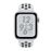 Apple Watch S4 Nike+ LTE 44 mm Caja de aluminio en plata y correa Nike Sport Platino puro/Negro