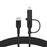 Cable de carga 2 en 1 Belkin BoostCharge Pro USB-C y Lightning 60W Negro