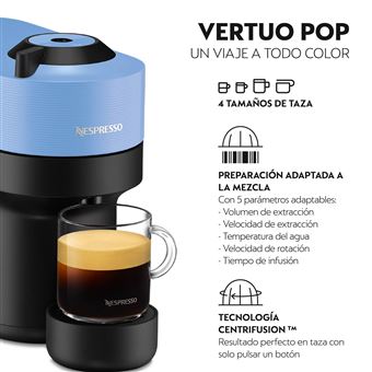 Cafetera de cápsulas Nespresso Vertuo Pop negra Delonghi ENV90.B