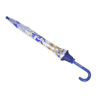 Paraguas Infantil Transparente Real Valladolid - Diseño Burbuja, 48cm, Manual, Oficial Y De Calidad