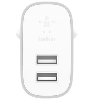 Cargador de dos puertos Belkin Boostcharge Plata - 1