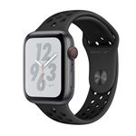 Apple Watch S4 Nike+ LTE 44 mm Caja de aluminio en gris espacial y correa Nike Sport Antracita/Negro