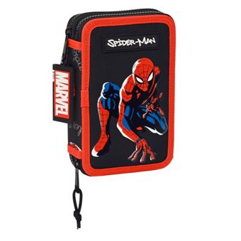 SAFTA Spider-Man Doppel-Stifte-Etui – Webbed Wonder, 21 Cm, Mit Tragegriff