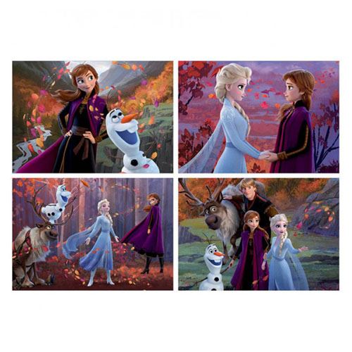 Frozen Puzzle De Pièces Multi 4 Frozen 50-80-100-150 Multicolore