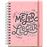 Agenda escolar 2020-2021 Miquelrius Happy Letters Lo mejor está por llegar Plus d/p rígida espiral rosa_0