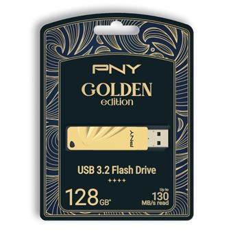 Pendrive Memoria USB 3.2 PNY Golden Edition 128GB