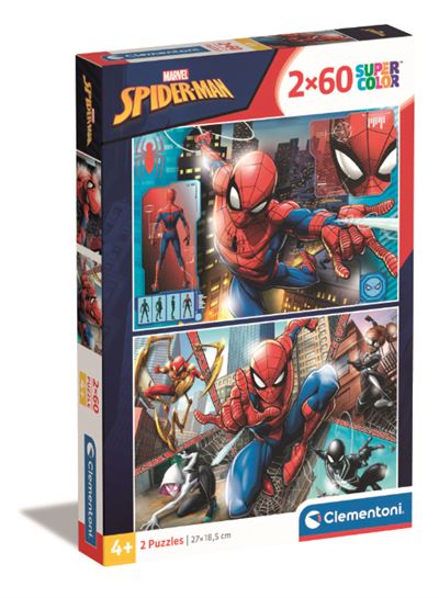 Clementoni puzzle 2x60 spider-man