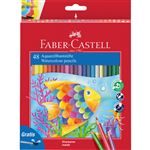 Caja Con 48 Lápices De Color Acuarelables Faber-castell Serie Roja