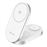 Base de carga inalámbrica 3 en 1 plegable Muvit for change Qi2 25W + 2,5W Watch + 5W Earbuds Blanco