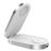 Base de carga inalámbrica 3 en 1 plegable Muvit for change Qi2 25W + 2,5W Watch + 5W Earbuds Blanco