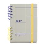 Agenda Escolar Miquelrius Activa Semana Vista Gris Back To Basics 2026-27