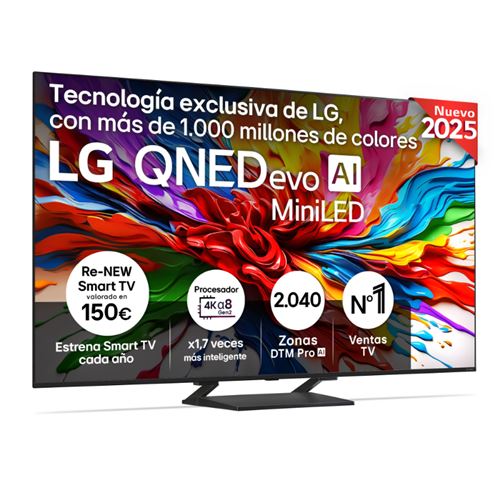 Tv Qned 55" Lg 55qned93 Evo Ai 4k Smart Tv