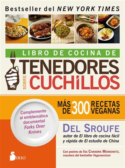 Libro Cocina Tenedores sobre 300 recetas veganas tapa blanda del sroufe español cuchilloslibro