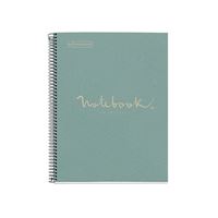 Miquelrius Cuaderno A4 cuadriculado notebook emotions 100 reciclado 1 franja de color 80 hojas 5 mm papel g microperforado con 4 taladros para