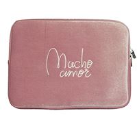 Funda Dulceida 'Mucho Amor Velvet' para portátil 13'' Rosa