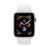 Apple Watch S4 44mm GPS Caja de aluminio en plata y correa deportiva Blanca