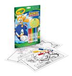 Libro De Actividades Crayola Con 7 Rotuladores Sonic