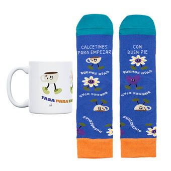 UO Kit Taza + Calcetines talla 42-46 Para Empezar con buen pie - 1