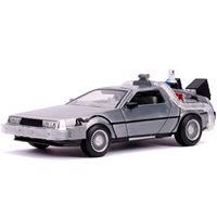 Jada Regreso Al futuro coche delorean escala 124 carrocería fundida apertura puertas luces licencia 100 oficial 253255027 figura metals iii dlorean edad ‍8 30.5 15.2 11.4