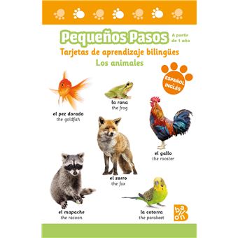 Pequeños Pasos -Tarjetas De Aprendizaje Bilingües - Los Animales