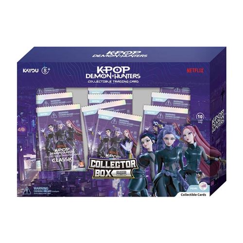 Juego de cartas k-pop demon hunters classic edition 10 pack bundle