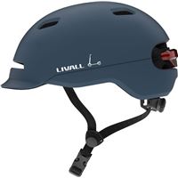 Casco Livall BH51M Neo Sandstone 2021 con luz blanca frontal Azul - Talla M