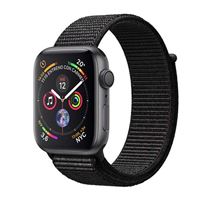 Apple Watch S4 44mm GPS Caja de aluminio en gris espacial y correa Loop deportiva Negra