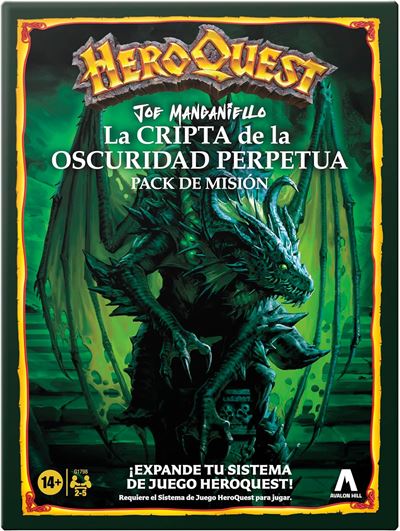 Pack De Búsqueda HeroQuest – La Cripta De La Oscuridad Eterna De Joe Manganiello, 10 Misiones Con Dragón Metálico Y Cartas Holográficas
