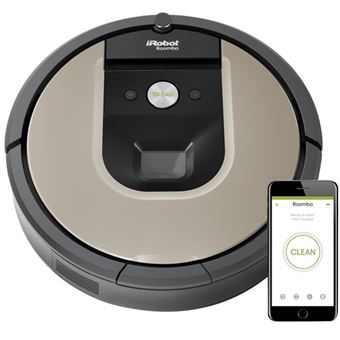 Robot Aspirador iRobot Roomba 966 Negro Beige Producto Reacondicionado Comprar al mejor precio Fnac